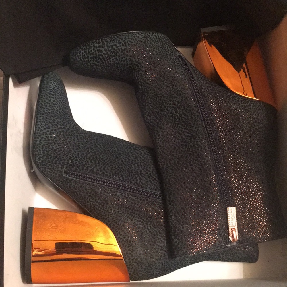 Ivy Kirzhner Carousel Green Mirror Rose Gold Heel - Picture 2 of 4